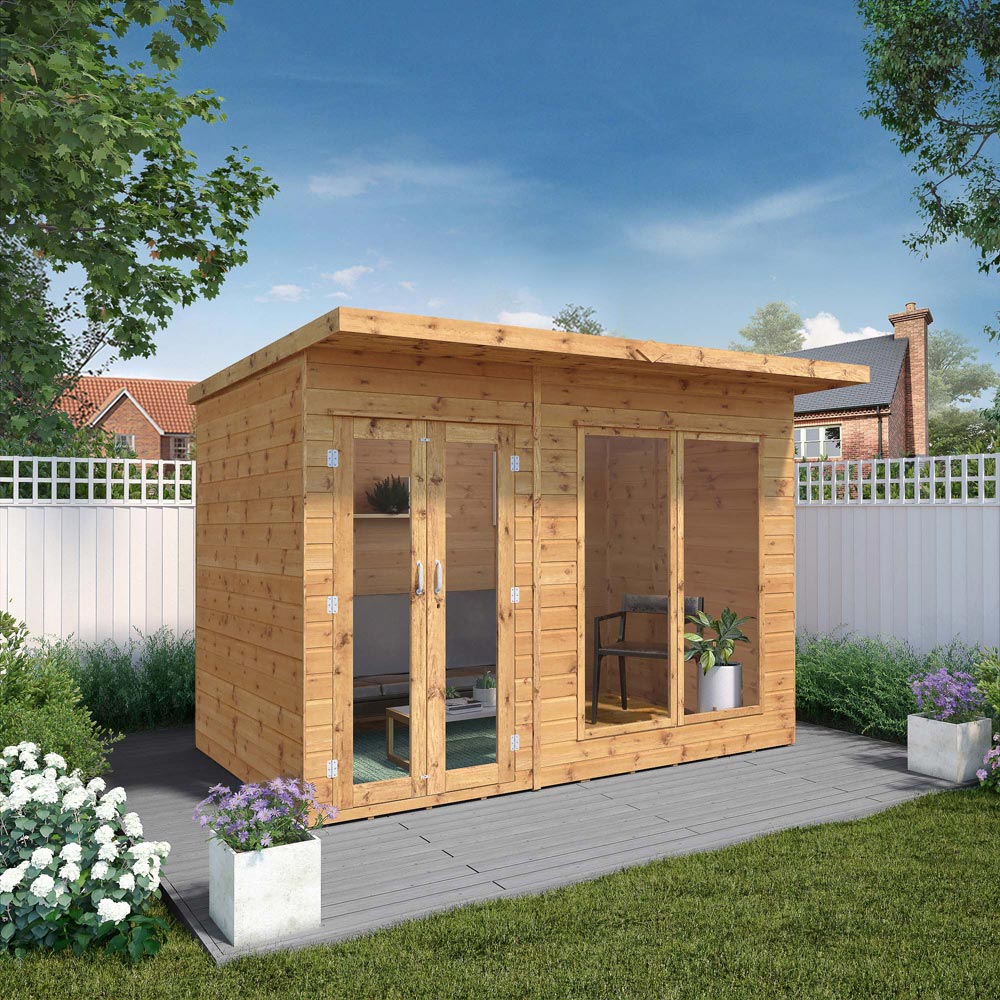 Mercia Maine 10 x 6ft Double Door Shiplap Traditional Summerhouse