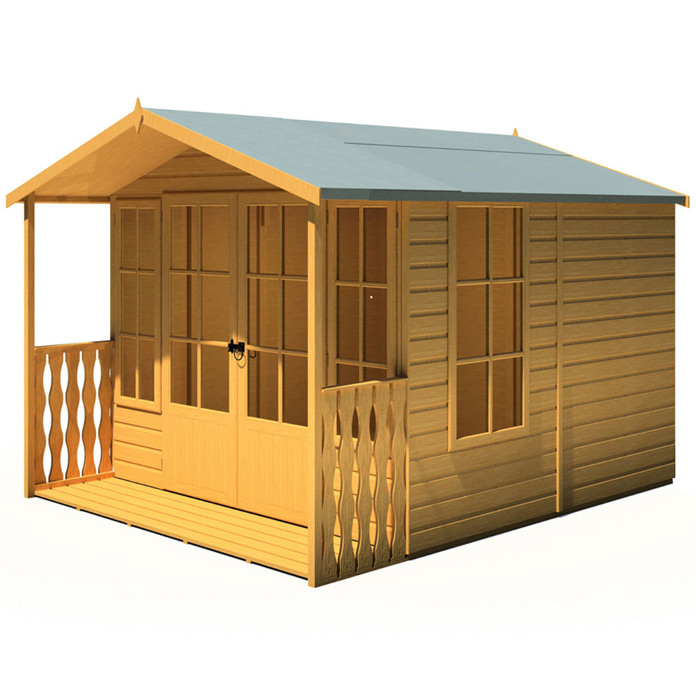 Shire Delmora 8 x 10ft Double Door Traditional Summerhouse