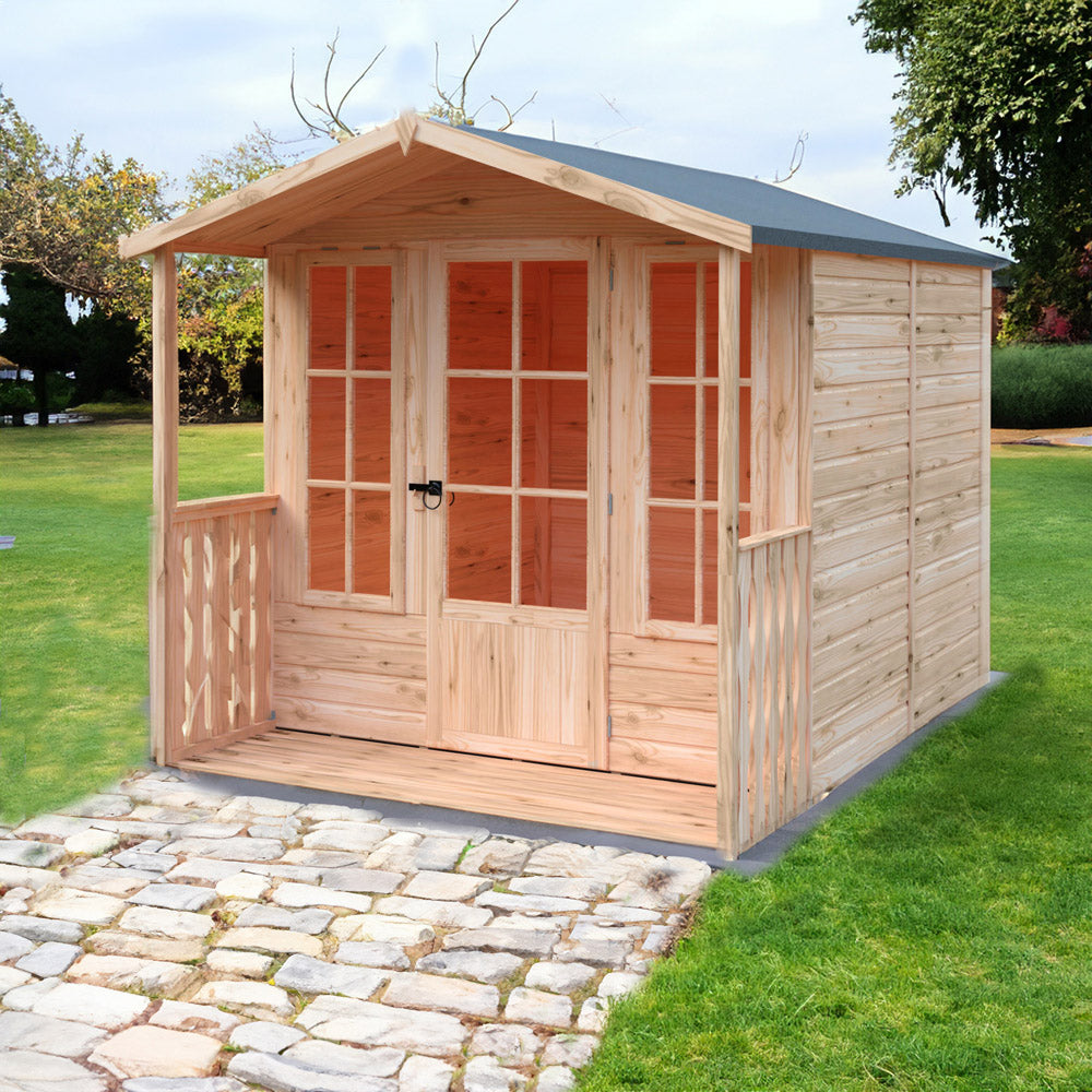 Shire 7 x 7ft Chatsworth Summerhouse with Veranda