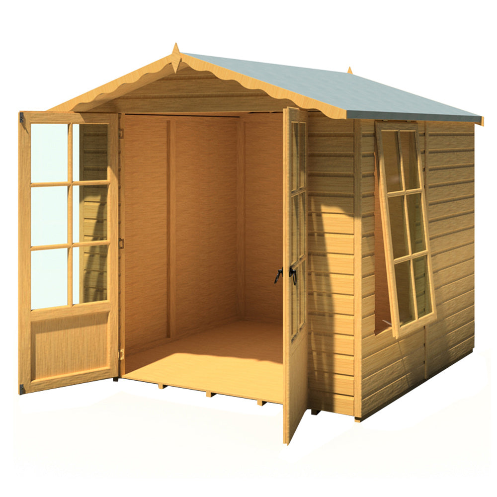 Shire Buckingham 7 x 7ft Double Door Traditional Summerhouse