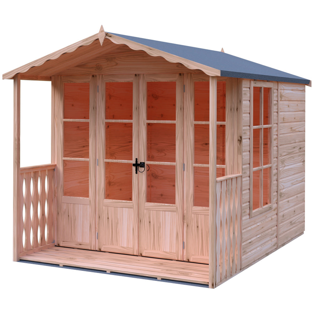 Shire 7 x 7ft Kensington Summerhouse with Veranda