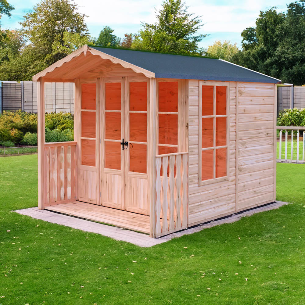 Shire 7 x 7ft Kensington Summerhouse with Veranda