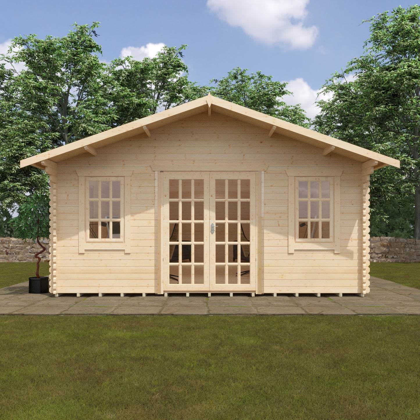 Cedarline Log Cabin - 44 mm