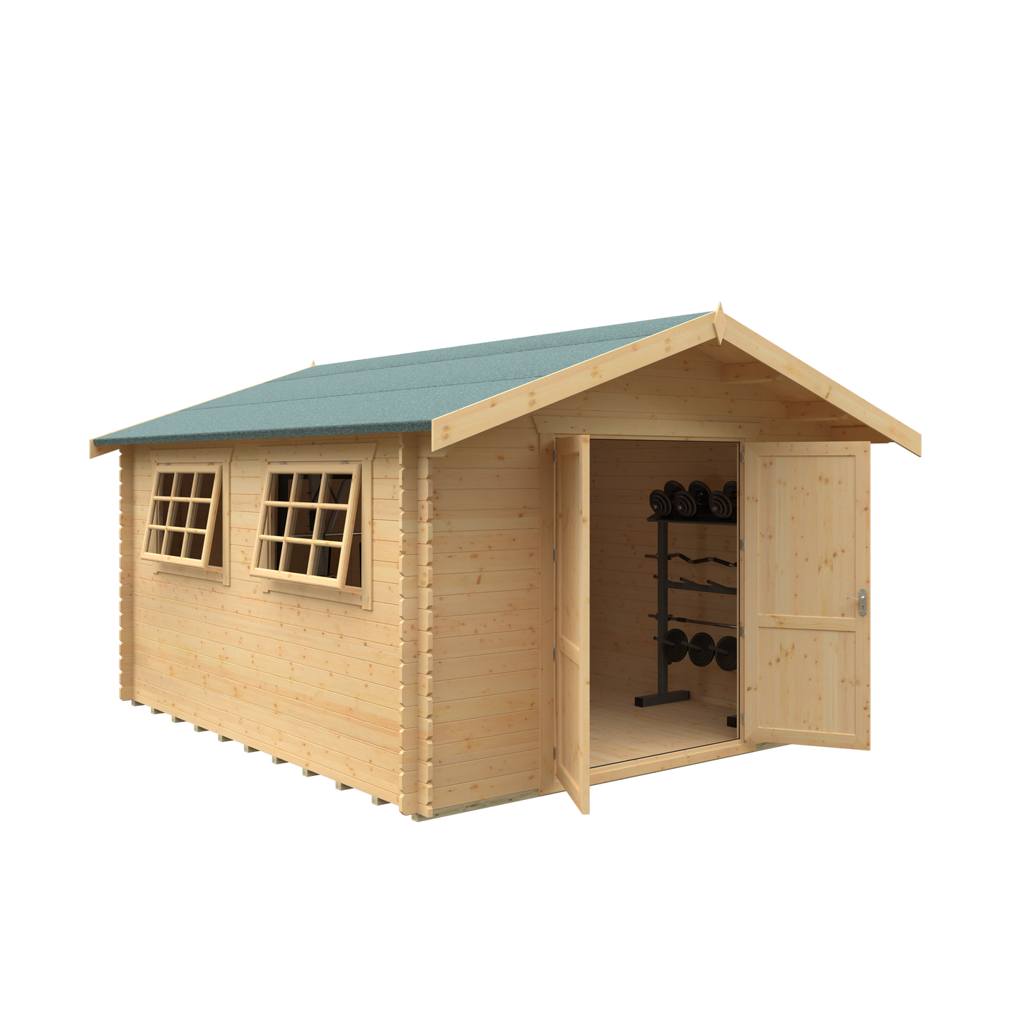Ironhouse Cabin – 28mm Log Cabin - Gym Space