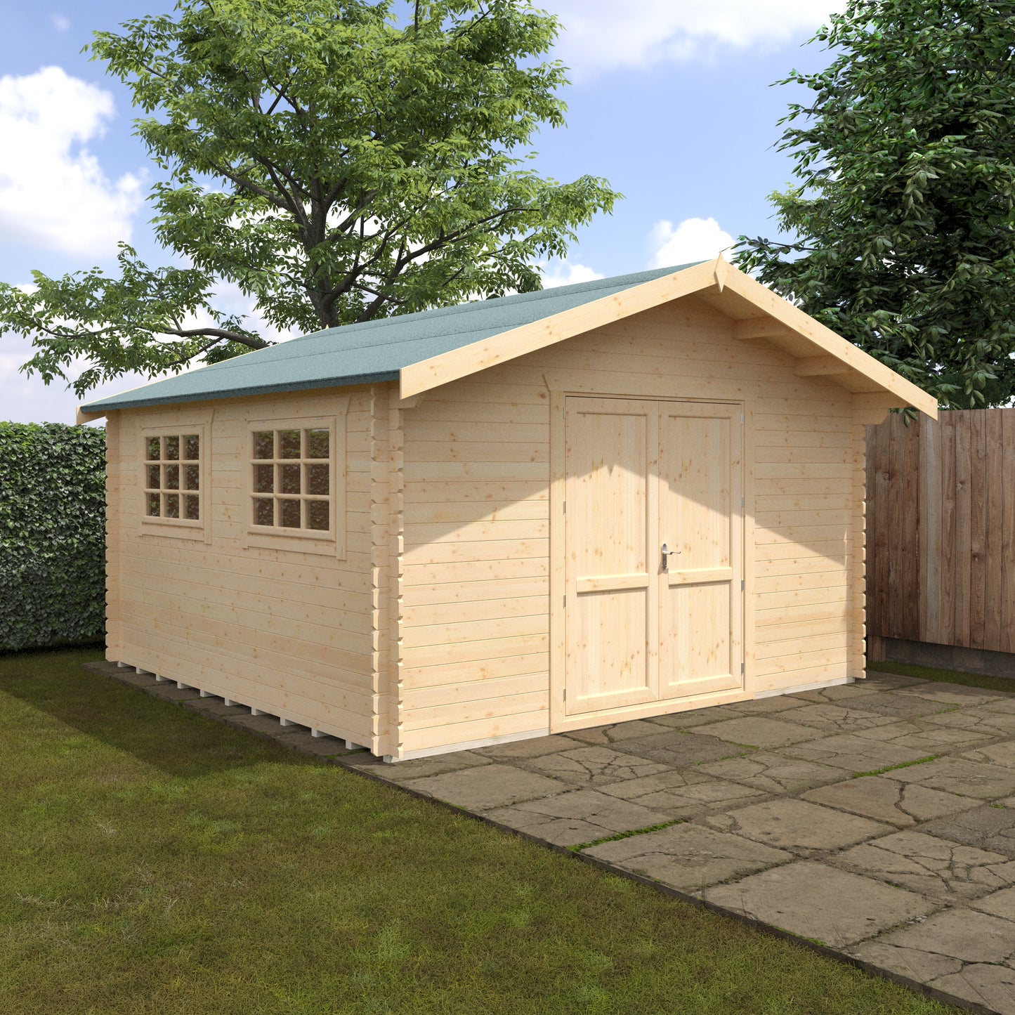 Ironhouse Cabin – 28mm Log Cabin - Gym Space