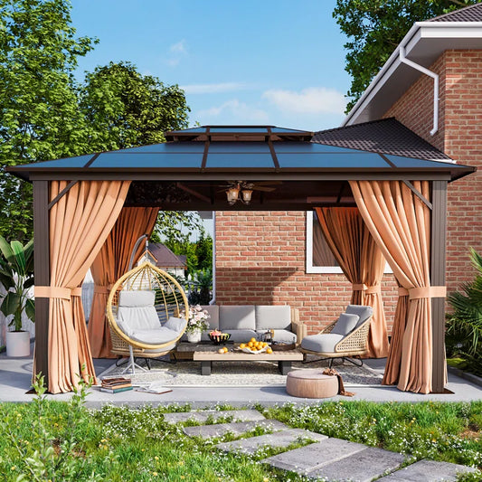 13 Ft. W x 10 Ft. D Patio Hardtop Gazebo