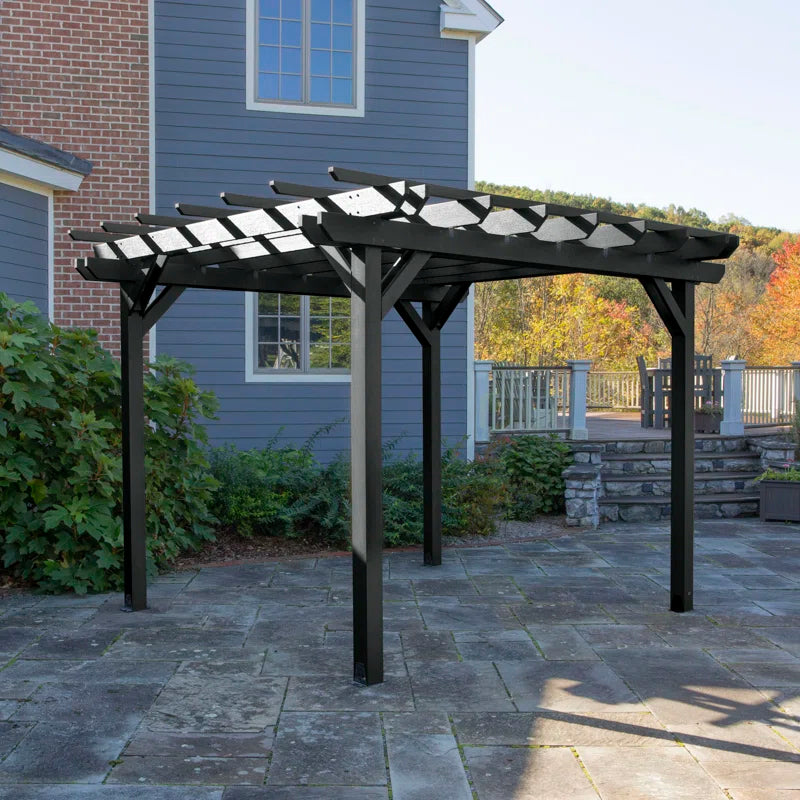 Highwood Bodhi Lawn & Garden Pergola with Highwood Lehigh Swing