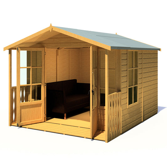 Shire Delmora 8 x 10ft Double Door Traditional Summerhouse