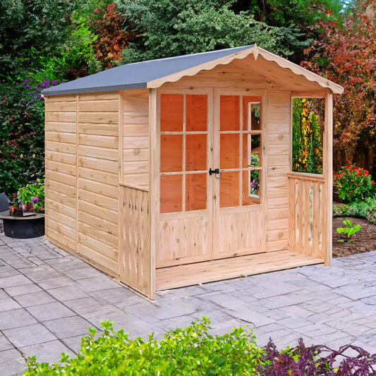 Shire 7 x 10ft Buckingham Summerhouse with Veranda
