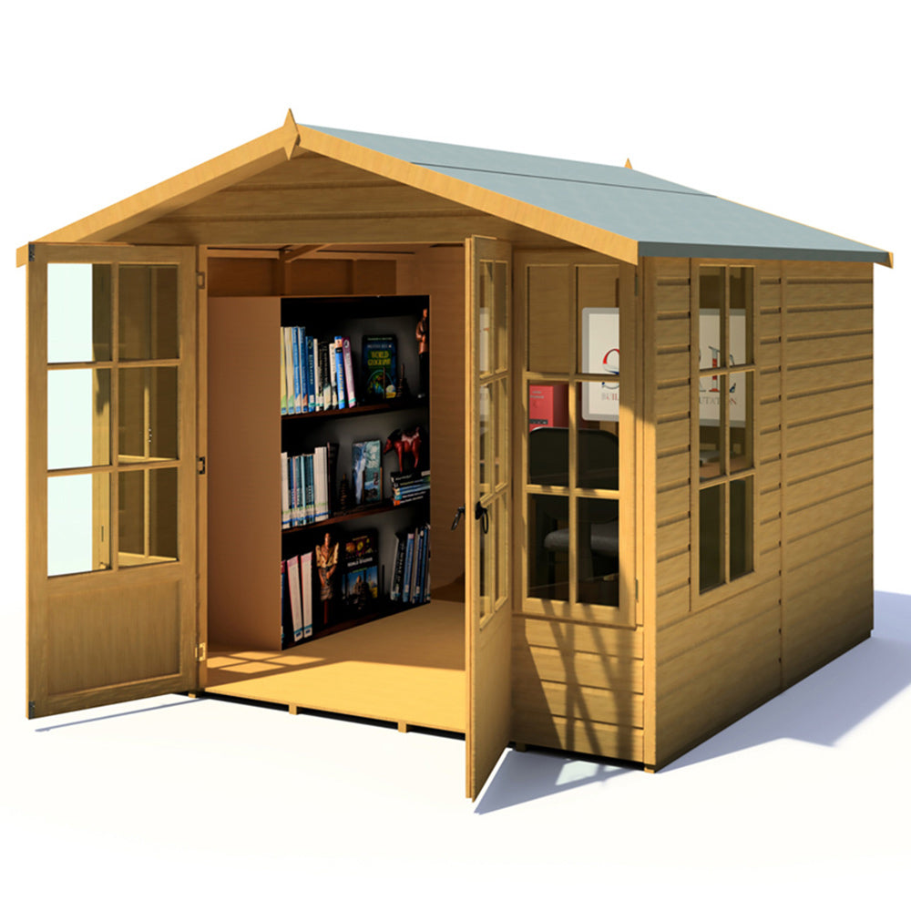 Shire Delmora 8 x 8ft Double Door Traditional Summerhouse