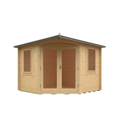 Meadow’s Edge Garden Room – 28mm Log Cabin