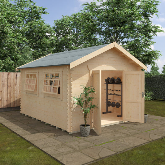 Ironhouse Cabin – 28mm Log Cabin - Gym Space