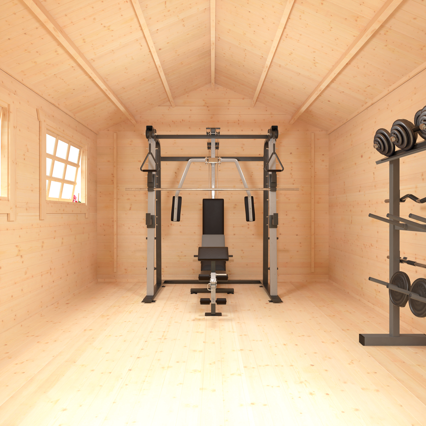Ironhouse Cabin – 28mm Log Cabin - Gym Space