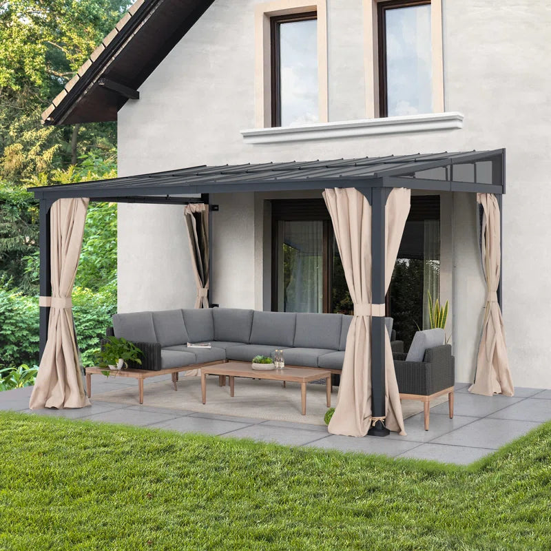 Sunjoy 10x12ft Wall Mounted Gazebo