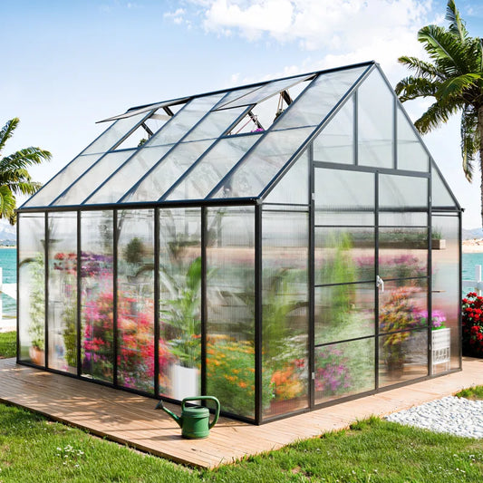 12.3' W x 10.3' D Greenhouse