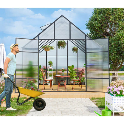 12.3' W x 10.3' D Greenhouse