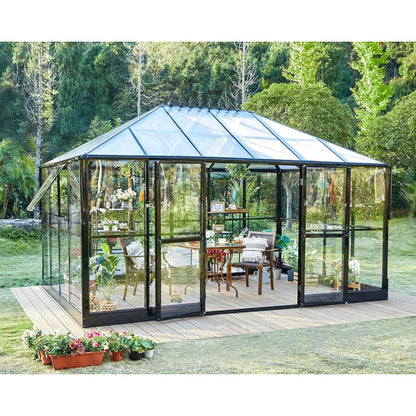 14 x 9.5 x 9 ft. Hybrid Polycarbonate Greenhouse
