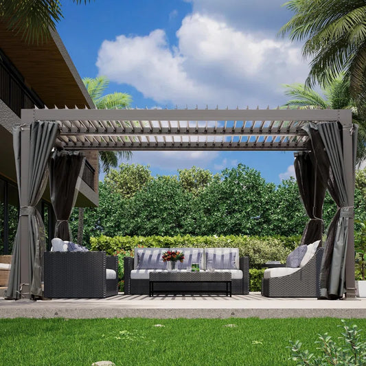 Aluminum Pergola with Canopy